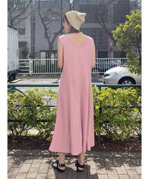 【WEB限定】ワッフルカットフレアワンピース
