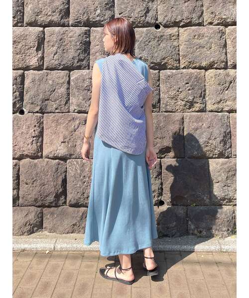 Ungrid(アングリッド)の「【WEB限定】ワッフルカットフレアワンピース(ワンピース・レディース・ブラック/ブルー/オフホワイト/ピンク・FREE)」の18枚目の写真