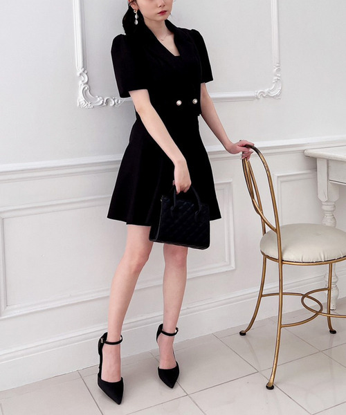 MIIA（ミーア）の「ショートツイードジャケット（テーラードジャケット・レディース・ベージュ/ブラック/オフホワイト・FREE）」の19枚目の写真