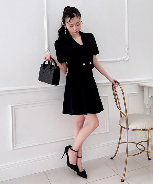 MIIA（ミーア）の「ショートツイードジャケット（テーラードジャケット・レディース・ベージュ/ブラック/オフホワイト・FREE）」の20枚目の写真