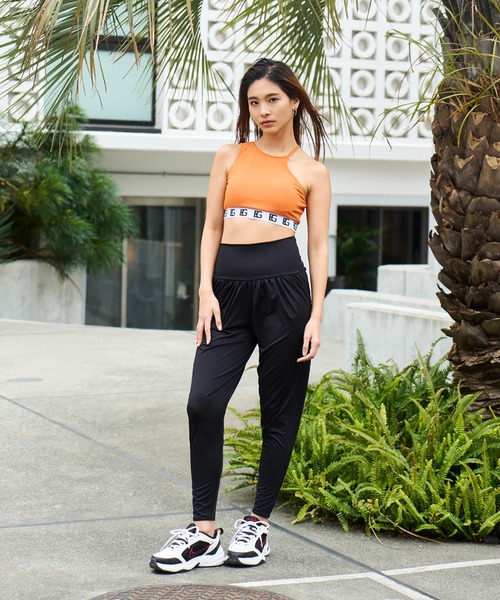 EGOIST（エゴイスト）の「EGOIST/エゴイスト  水陸両用/ラインテープ柄/無地/フィットネスブラトップ/セットアップ対応  34118（水着・レディース・ブラック/パープル/オレンジ・9号/11号）」の6枚目の写真