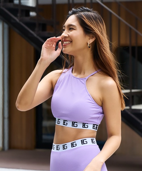 EGOIST（エゴイスト）の「EGOIST/エゴイスト  水陸両用/ラインテープ柄/無地/フィットネスブラトップ/セットアップ対応  34118（水着・レディース・ブラック/パープル/オレンジ・9号/11号）」の18枚目の写真