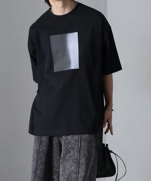 welise（ウェライズ）の「【welise/ウェライズ】HQクリアコットンファブリック  モードプリント オーバーサイズ半袖Tシャツ（Tシャツ/カットソー・メンズ・ブラック/ホワイト/ホワイト系その他2/ブラック系その他2/ホワイト系その他/ブラック系その他/ブラック系その他3/ホワイト系その他3/ブラック系その他4/ブラック系その他5/ホワイト系その他4/ホワイト系その他5・L/M/S）」の19枚目の写真