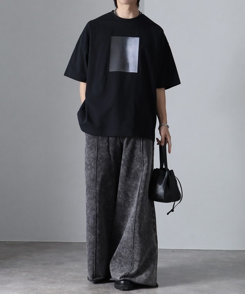 welise（ウェライズ）の「【welise/ウェライズ】HQクリアコットンファブリック  モードプリント オーバーサイズ半袖Tシャツ（Tシャツ/カットソー・メンズ・ブラック/ホワイト/ホワイト系その他2/ブラック系その他2/ホワイト系その他/ブラック系その他/ブラック系その他3/ホワイト系その他3/ブラック系その他4/ブラック系その他5/ホワイト系その他4/ホワイト系その他5・L/M/S）」の21枚目の写真