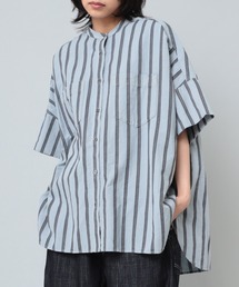 RNA-N | B2768 ハーフスリーブストライプシャツ(シャツ/ブラウス)