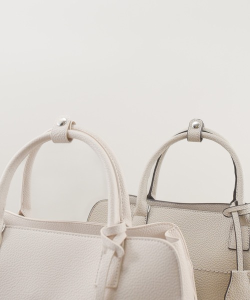 styiro（スタイロ）の「【軽量】2way ステッチエアリートートバッグ ショルダー付き/A4サイズ（ビジネスバッグ・レディース・ブラック/ブルー/ベージュ系その他/キャメル/アイボリー/ベージュ/ネイビー/ブラウン・FREE）」の14枚目の写真