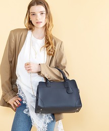 styiro（スタイロ）の「【軽量】2way ステッチエアリートートバッグ ショルダー付き/A4サイズ（ビジネスバッグ）」