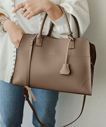 styiro（スタイロ）の「【軽量】2way ステッチエアリートートバッグ ショルダー付き A4サイズ（ビジネスバッグ）」