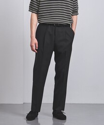 1プリーツ テーパード パンツ