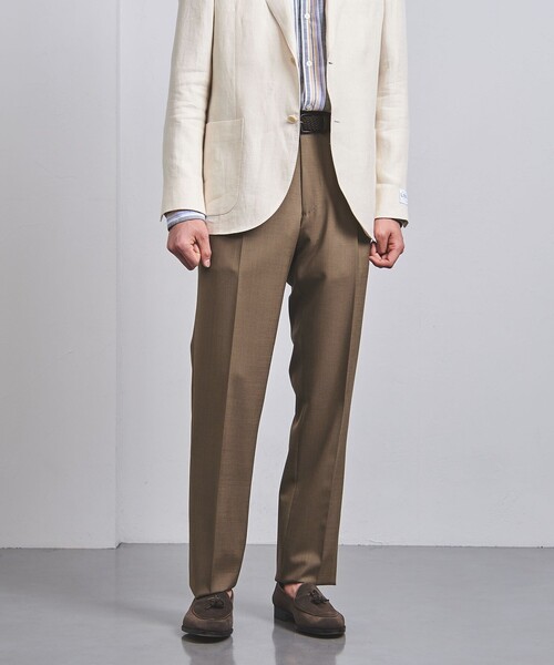 UNITED ARROWS(ユナイテッドアローズ)の「1プリーツ テーパード パンツ(その他パンツ・メンズ・モカ/ブラック・46/48/50/44)」の2枚目の写真