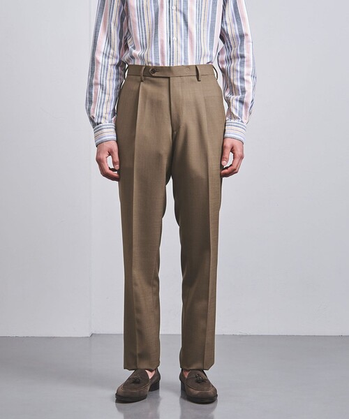 UNITED ARROWS(ユナイテッドアローズ)の「1プリーツ テーパード パンツ(その他パンツ・メンズ・モカ/ブラック・46/48/50/44)」の3枚目の写真