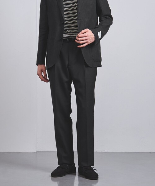 UNITED ARROWS(ユナイテッドアローズ)の「1プリーツ テーパード パンツ(その他パンツ・メンズ・モカ/ブラック・46/48/50/44)」の8枚目の写真