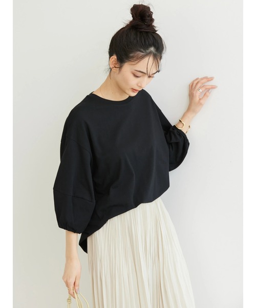 AMERICAN HOLIC(アメリカンホリック)の「袖ボリューム半袖カットプルオーバー(Tシャツ/カットソー・レディース・ブラック/オフホワイト/イエロー/サックスブルー・L/M)」の20枚目の写真