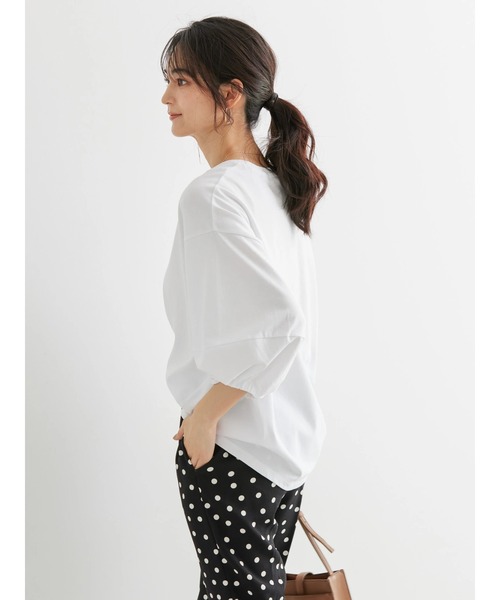 AMERICAN HOLIC(アメリカンホリック)の「袖ボリューム半袖カットプルオーバー(Tシャツ/カットソー・レディース・ブラック/オフホワイト/イエロー/サックスブルー・L/M)」の14枚目の写真