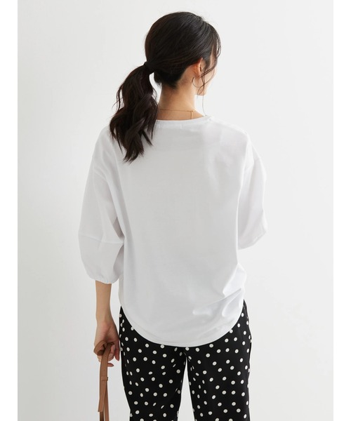 AMERICAN HOLIC(アメリカンホリック)の「袖ボリューム半袖カットプルオーバー(Tシャツ/カットソー・レディース・ブラック/オフホワイト/イエロー/サックスブルー・L/M)」の21枚目の写真