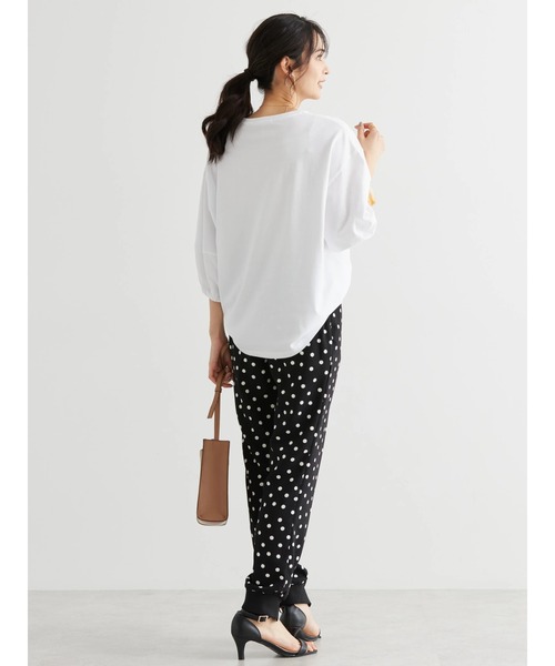 AMERICAN HOLIC(アメリカンホリック)の「袖ボリューム半袖カットプルオーバー(Tシャツ/カットソー・レディース・ブラック/オフホワイト/イエロー/サックスブルー・L/M)」の18枚目の写真