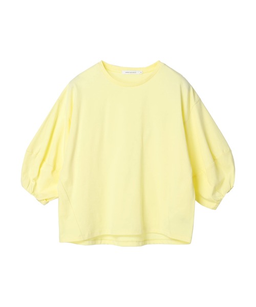 AMERICAN HOLIC(アメリカンホリック)の「袖ボリューム半袖カットプルオーバー(Tシャツ/カットソー・レディース・ブラック/オフホワイト/イエロー/サックスブルー・L/M)」の12枚目の写真