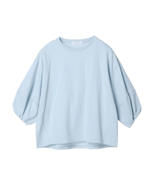 AMERICAN HOLIC(アメリカンホリック)の「袖ボリューム半袖カットプルオーバー(Tシャツ/カットソー・レディース・ブラック/オフホワイト/イエロー/サックスブルー・L/M)」の8枚目の写真