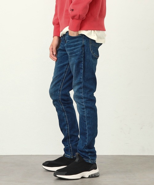 Lee（リー）の「Lee/リー【100-150cm】キッズ BASIC ストレッチスキニーデニムパンツ（デニムパンツ・キッズ・ダークインディゴブルー/インディゴブルー/ブルー/ブラック系その他/ブラック系その他2・140/120/150/130/100/110）」の5枚目の写真