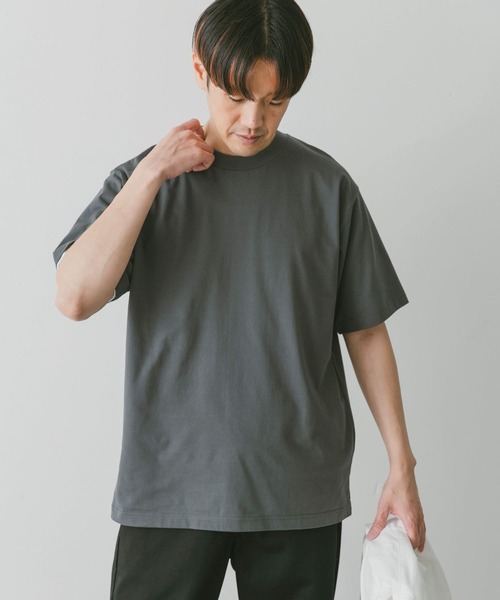 URBAN RESEARCH DOORS（アーバンリサーチドアーズ）の「『接触冷感』クールタッチプレーティングTシャツ（Tシャツ/カットソー・メンズ・ホワイト/チャコールグレー/ブラック/ブルー・MEDIUM/LARGE）」の4枚目の写真