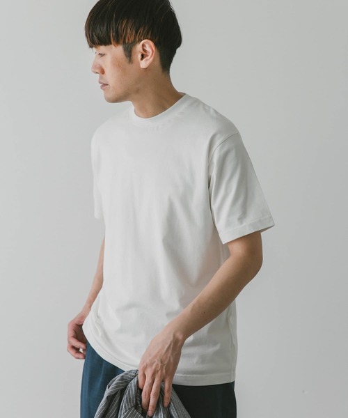 URBAN RESEARCH DOORS（アーバンリサーチドアーズ）の「『接触冷感』クールタッチプレーティングTシャツ（Tシャツ/カットソー・メンズ・ホワイト/チャコールグレー/ブラック/ブルー・MEDIUM/LARGE）」の6枚目の写真