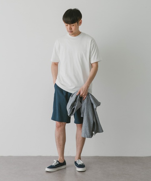 URBAN RESEARCH DOORS（アーバンリサーチドアーズ）の「『接触冷感』クールタッチプレーティングTシャツ（Tシャツ/カットソー・メンズ・ホワイト/チャコールグレー/ブラック/ブルー・MEDIUM/LARGE）」の8枚目の写真