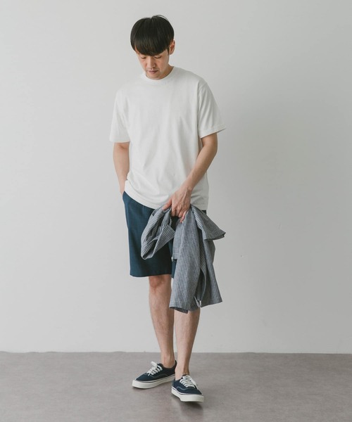 URBAN RESEARCH DOORS（アーバンリサーチドアーズ）の「『接触冷感』クールタッチプレーティングTシャツ（Tシャツ/カットソー・メンズ・ホワイト/チャコールグレー/ブラック/ブルー・MEDIUM/LARGE）」の9枚目の写真