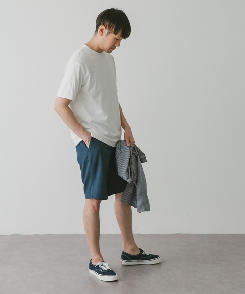 URBAN RESEARCH DOORS（アーバンリサーチドアーズ）の「『接触冷感』クールタッチプレーティングTシャツ（Tシャツ/カットソー・メンズ・ホワイト/チャコールグレー/ブラック/ブルー・MEDIUM/LARGE）」の10枚目の写真