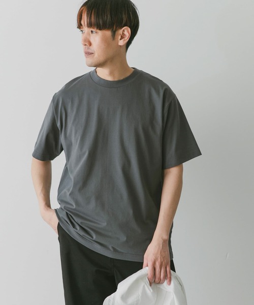 URBAN RESEARCH DOORS（アーバンリサーチドアーズ）の「『接触冷感』クールタッチプレーティングTシャツ（Tシャツ/カットソー・メンズ・ホワイト/チャコールグレー/ブラック/ブルー・MEDIUM/LARGE）」の11枚目の写真