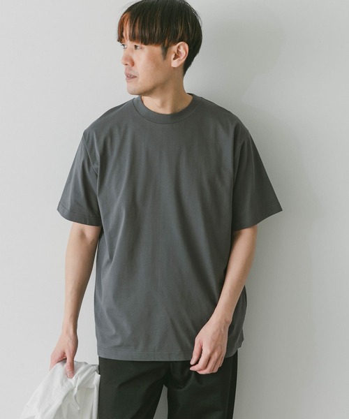 URBAN RESEARCH DOORS（アーバンリサーチドアーズ）の「『接触冷感』クールタッチプレーティングTシャツ（Tシャツ/カットソー・メンズ・ホワイト/チャコールグレー/ブラック/ブルー・MEDIUM/LARGE）」の13枚目の写真
