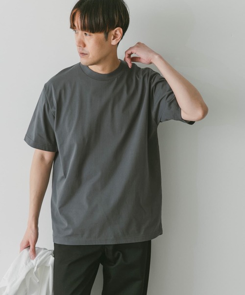 URBAN RESEARCH DOORS（アーバンリサーチドアーズ）の「『接触冷感』クールタッチプレーティングTシャツ（Tシャツ/カットソー・メンズ・ホワイト/チャコールグレー/ブラック/ブルー・MEDIUM/LARGE）」の14枚目の写真