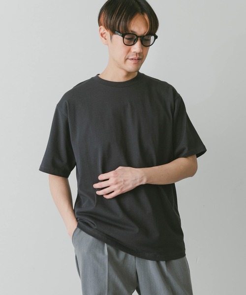 URBAN RESEARCH DOORS（アーバンリサーチドアーズ）の「『接触冷感』クールタッチプレーティングTシャツ（Tシャツ/カットソー・メンズ・ホワイト/チャコールグレー/ブラック/ブルー・MEDIUM/LARGE）」の17枚目の写真