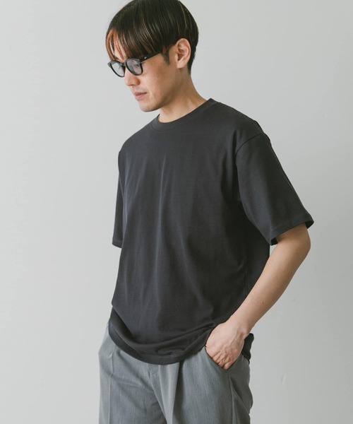 URBAN RESEARCH DOORS（アーバンリサーチドアーズ）の「『接触冷感』クールタッチプレーティングTシャツ（Tシャツ/カットソー・メンズ・ホワイト/チャコールグレー/ブラック/ブルー・MEDIUM/LARGE）」の18枚目の写真