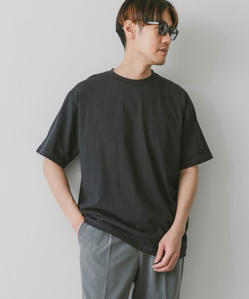 URBAN RESEARCH DOORS（アーバンリサーチドアーズ）の「『接触冷感』クールタッチプレーティングTシャツ（Tシャツ/カットソー・メンズ・ホワイト/チャコールグレー/ブラック/ブルー・MEDIUM/LARGE）」の19枚目の写真