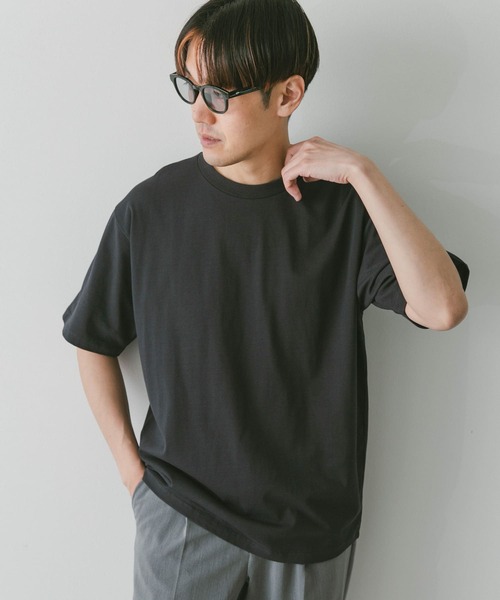URBAN RESEARCH DOORS（アーバンリサーチドアーズ）の「『接触冷感』クールタッチプレーティングTシャツ（Tシャツ/カットソー・メンズ・ホワイト/チャコールグレー/ブラック/ブルー・MEDIUM/LARGE）」の20枚目の写真