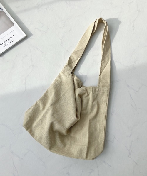 AS KNOW AS plus（アズノゥアズプラス）の「ワンハンドルショルダーバッグ（ショルダーバッグ・レディース・チャコールグレー/ピンク/ライトグリーン/ベージュ・FREE）」の7枚目の写真