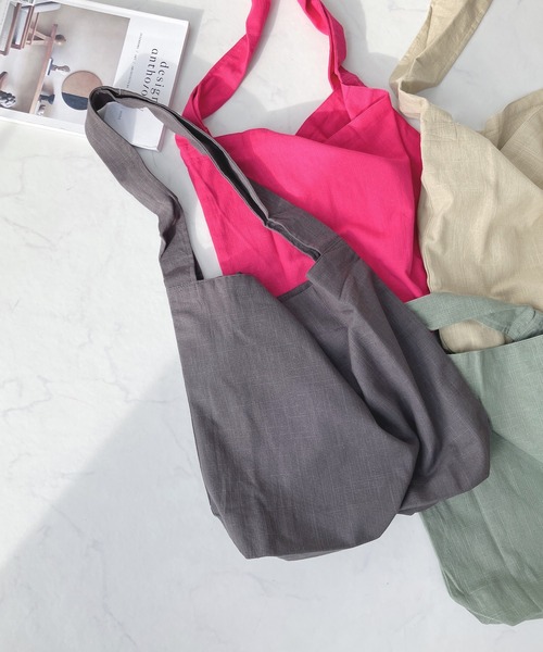 AS KNOW AS plus（アズノゥアズプラス）の「ワンハンドルショルダーバッグ（ショルダーバッグ・レディース・チャコールグレー/ピンク/ライトグリーン/ベージュ・FREE）」の15枚目の写真