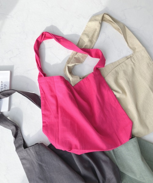 AS KNOW AS plus（アズノゥアズプラス）の「ワンハンドルショルダーバッグ（ショルダーバッグ・レディース・チャコールグレー/ピンク/ライトグリーン/ベージュ・FREE）」の16枚目の写真