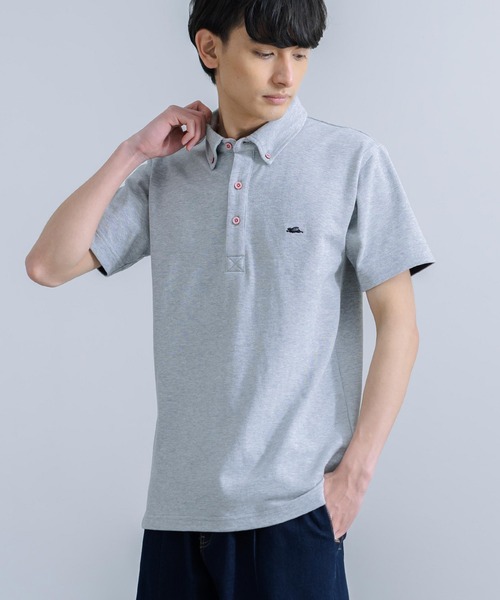 KRIFF MAYER（クリフメイヤー）の「KRIFF MAYER クリフメイヤー オールデイズ冷感 鹿の子 半袖ポロシャツ（ポロシャツ・メンズ・オフホワイト/グレー/ブラック/ネイビー/レンガ/ライトグリーン・XL/M/L）」の4枚目の写真