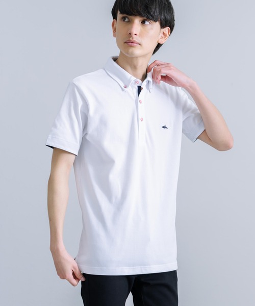 KRIFF MAYER（クリフメイヤー）の「KRIFF MAYER クリフメイヤー オールデイズ冷感 鹿の子 半袖ポロシャツ（ポロシャツ・メンズ・オフホワイト/グレー/ブラック/ネイビー/レンガ/ライトグリーン・XL/M/L）」の2枚目の写真