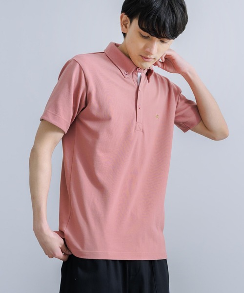 KRIFF MAYER（クリフメイヤー）の「KRIFF MAYER クリフメイヤー オールデイズ冷感 鹿の子 半袖ポロシャツ（ポロシャツ・メンズ・オフホワイト/グレー/ブラック/ネイビー/レンガ/ライトグリーン・XL/M/L）」の6枚目の写真