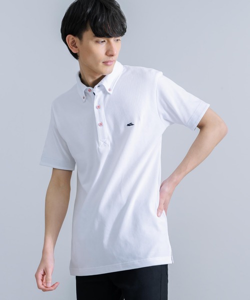 KRIFF MAYER（クリフメイヤー）の「KRIFF MAYER クリフメイヤー オールデイズ冷感 鹿の子 半袖ポロシャツ（ポロシャツ・メンズ・オフホワイト/グレー/ブラック/ネイビー/レンガ/ライトグリーン・XL/M/L）」の8枚目の写真