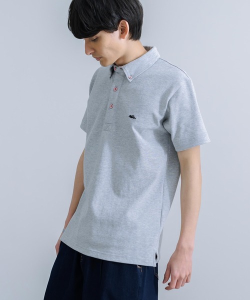KRIFF MAYER（クリフメイヤー）の「KRIFF MAYER クリフメイヤー オールデイズ冷感 鹿の子 半袖ポロシャツ（ポロシャツ・メンズ・オフホワイト/グレー/ブラック/ネイビー/レンガ/ライトグリーン・XL/M/L）」の15枚目の写真