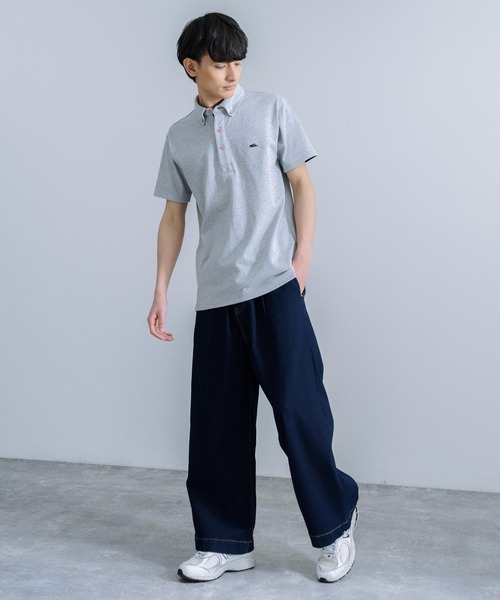 KRIFF MAYER（クリフメイヤー）の「KRIFF MAYER クリフメイヤー オールデイズ冷感 鹿の子 半袖ポロシャツ（ポロシャツ・メンズ・オフホワイト/グレー/ブラック/ネイビー/レンガ/ライトグリーン・XL/M/L）」の17枚目の写真