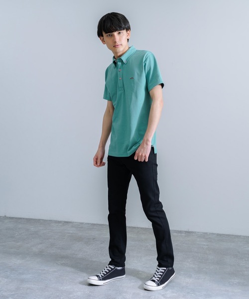 KRIFF MAYER（クリフメイヤー）の「KRIFF MAYER クリフメイヤー オールデイズ冷感 鹿の子 半袖ポロシャツ（ポロシャツ・メンズ・オフホワイト/グレー/ブラック/ネイビー/レンガ/ライトグリーン・XL/M/L）」の21枚目の写真