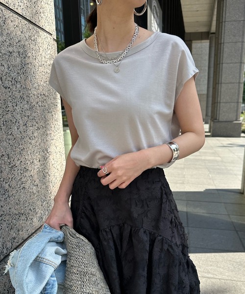 【2025A/W新作★送料無料】 DouDou（ドゥドゥ）の「フレンチT（Tシャツ/カットソー）」 - WEAR トップス