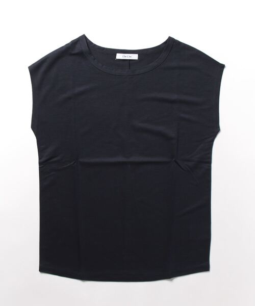DouDou(ドゥドゥ)の「フレンチT(Tシャツ/カットソー・レディース・オフホワイト/ネイビー/ピンクベージュ/ライトグレー/ブラック・FREE)」の22枚目の写真
