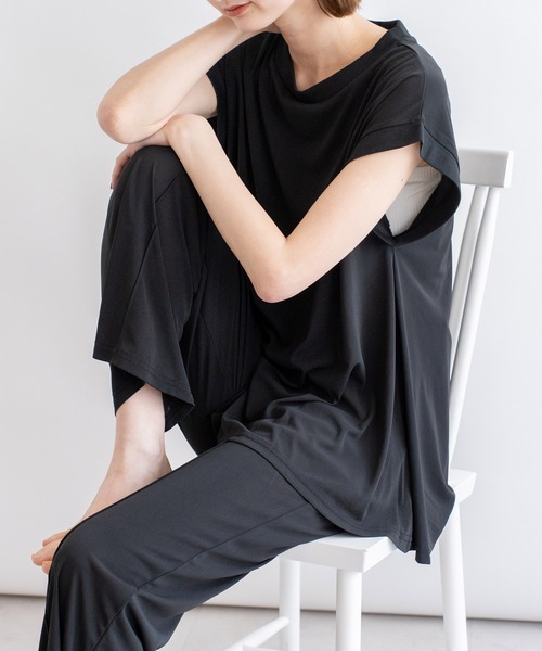 VitaFelice(ヴィータフェリーチェ)の「【セットアイテム】クールタッチブラウス&パンツ セット(セットアップ・レディース・ブラック/ブラウン系その他/ブルー系その他・MEDIUM/LARGE)」の22枚目の写真