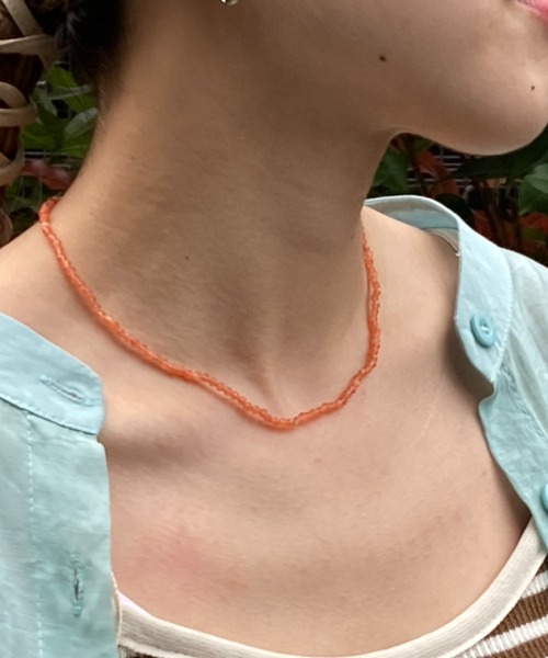 ｔｏｌｅｎｅ（トレネ）の「2023SS　カラービーズネックレス（ネックレス・レディース・ピンク/オレンジ/グリーン/ライトブルー/パープル・ONE SIZE）」の5枚目の写真