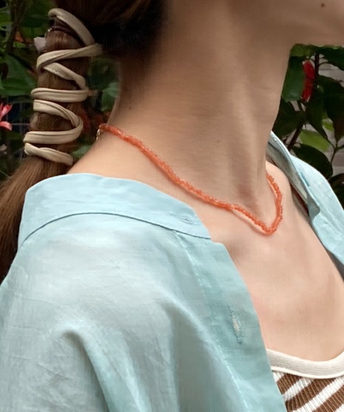 ｔｏｌｅｎｅ（トレネ）の「2023SS　カラービーズネックレス（ネックレス・レディース・ピンク/オレンジ/グリーン/ライトブルー/パープル・ONE SIZE）」の13枚目の写真